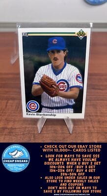 Cheap Sneaks Footwear/Sports Cards Baseball Card Kevin Blankenship 1990 Upper Deck #47 Chicago Cubs