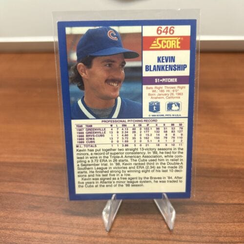Cheap Sneaks Footwear/Sports Cards Baseball Card Kevin Blankenship RC Rookie 1990 Score #646 Chicago Cubs NM-MINT