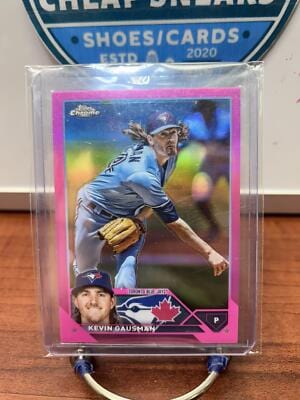 Cheap Sneaks Footwear/Sports Cards Baseball Card Kevin Gausman 2023 Topps Chrome Pink Refractor #55 Toronto Blue Jays