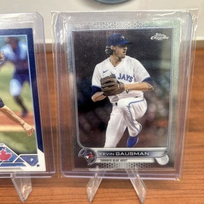 Cheap Sneaks Footwear/Sports Cards Baseball Card Kevin Gausman Lot 2022 Topps Chrome#40 (x2)23 Topps Series 1 Blue Par#