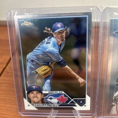 Cheap Sneaks Footwear/Sports Cards Baseball Card Kevin Gausman Lot 2023 Topps Chrome #55 (x2) Chrome Platinum #330 (x1)
