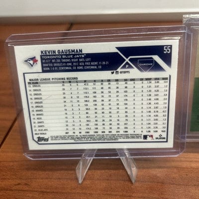 Cheap Sneaks Footwear/Sports Cards Baseball Card Kevin Gausman Lot 2023 Topps Chrome #55 (x2) Chrome Platinum #330 (x1)