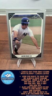 Cheap Sneaks Footwear/Sports Cards Baseball Card Kevin Maas 1991 Leaf #393 New York Yankees