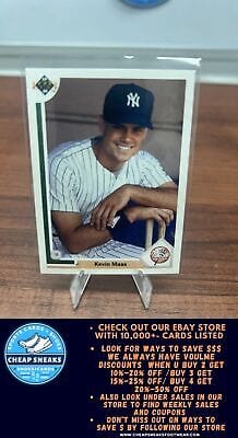 Cheap Sneaks Footwear/Sports Cards Baseball Card Kevin Maas 1991 Upper Deck #375 New York Yankees