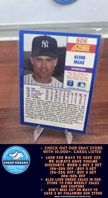 Cheap Sneaks Footwear/Sports Cards Baseball Card Kevin Maas RC 1990 Score #606 New York Yankees