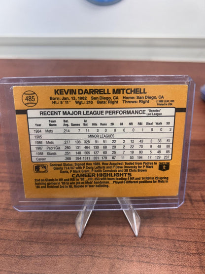 Cheap Sneaks Footwear/Sports Cards Baseball Card Kevin Mitchell 1989 Donruss #485 San Francisco Giants