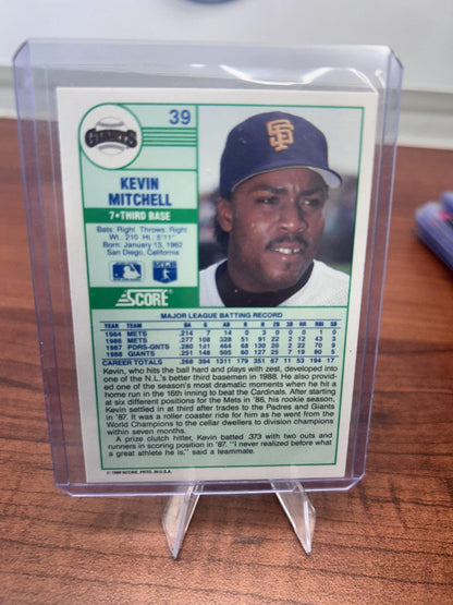 Cheap Sneaks Footwear/Sports Cards Baseball Card Kevin Mitchell 1989 Score #39 San Francisco Giants