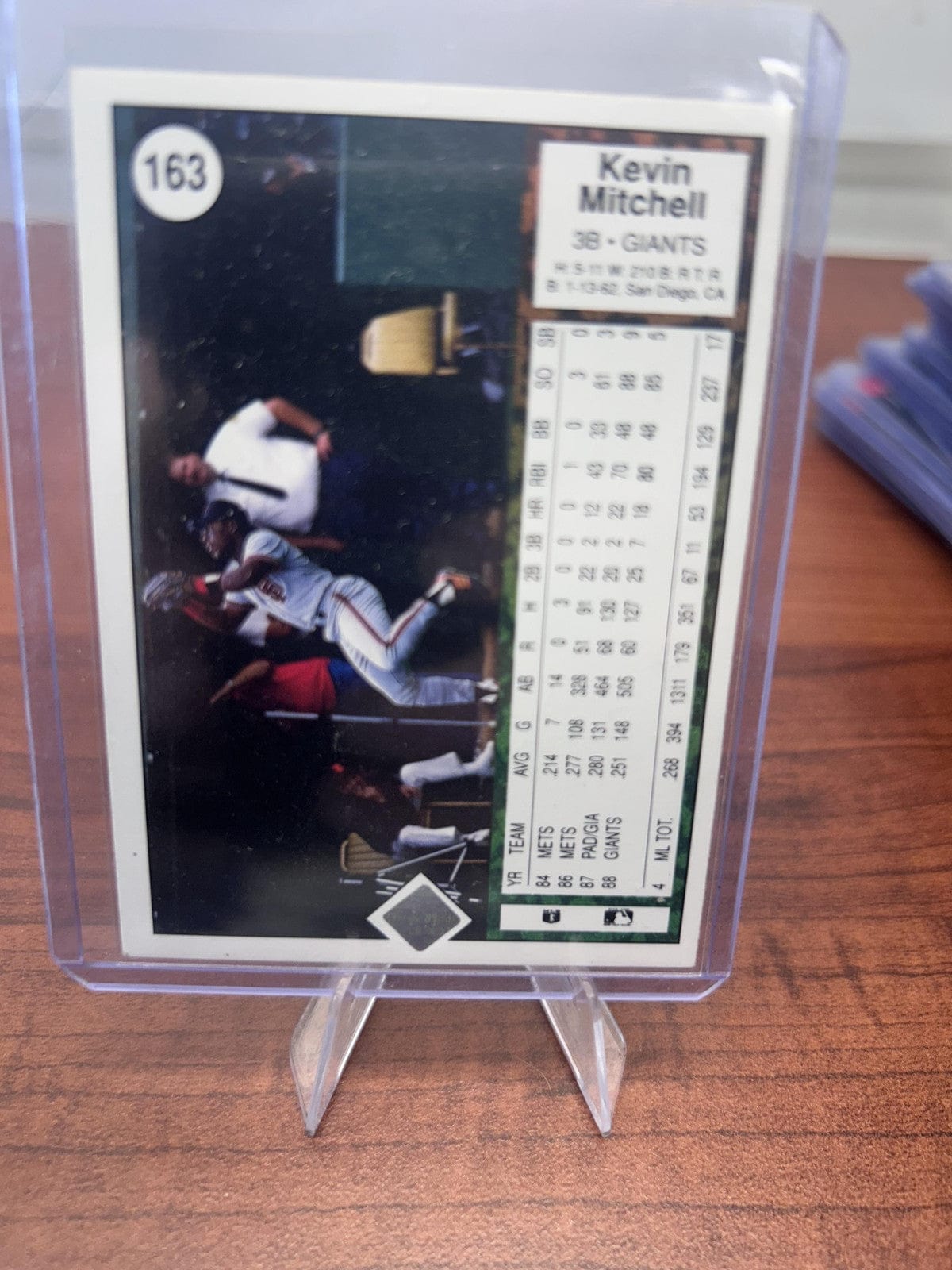 Cheap Sneaks Footwear/Sports Cards Baseball Card Kevin Mitchell 1989 Upper Deck #163 San Francisco Giants