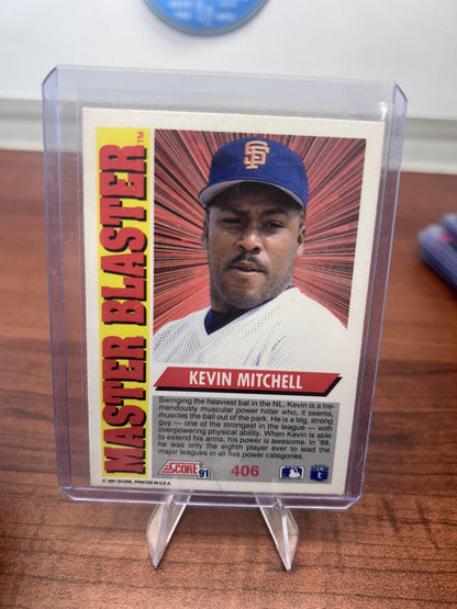 Cheap Sneaks Footwear/Sports Cards Baseball Card Kevin Mitchell 1991 Score #406 San Francisco Giants