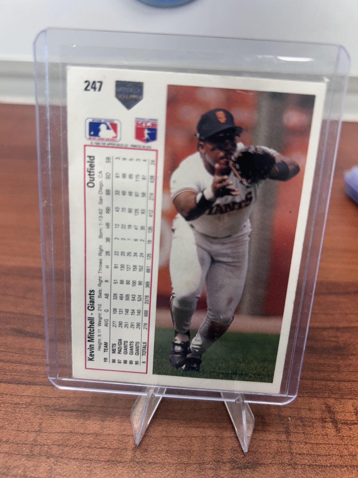 Cheap Sneaks Footwear/Sports Cards Baseball Card Kevin Mitchell 1991 Upper Deck #247 San Francisco Giants