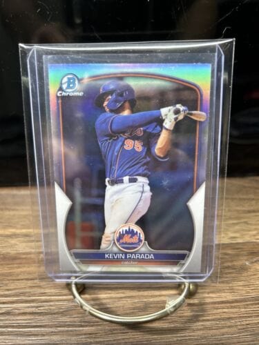Cheap Sneaks Footwear/Sports Cards Baseball Card Kevin Parada 2023 Bowman Draft Chrome Refractor #BDC-32 New York Mets