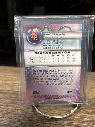 Cheap Sneaks Footwear/Sports Cards Baseball Card Kevin Parada 2023 Bowman Platinum Green Ice Foil #Top-28 New York Mets