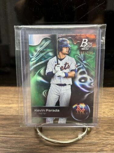 Cheap Sneaks Footwear/Sports Cards Baseball Card Kevin Parada 2023 Bowman Platinum Green Ice Foil #Top-28 New York Mets