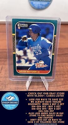 Cheap Sneaks Footwear/Sports Cards Baseball Card Kevin Seitzer 1987 Donruss The Rookies #15 Kansas City Royals
