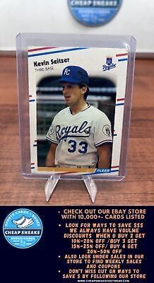 Cheap Sneaks Footwear/Sports Cards Baseball Card Kevin Seitzer 1988 Fleer #270 Kansas City Royals