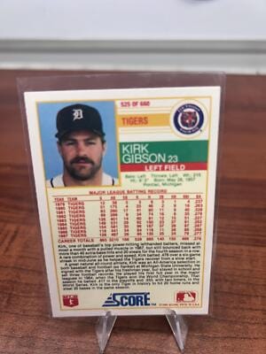 Cheap Sneaks Footwear/Sports Cards Baseball Card Kirk Gibson 1988 Score #525 Detroit Tigers