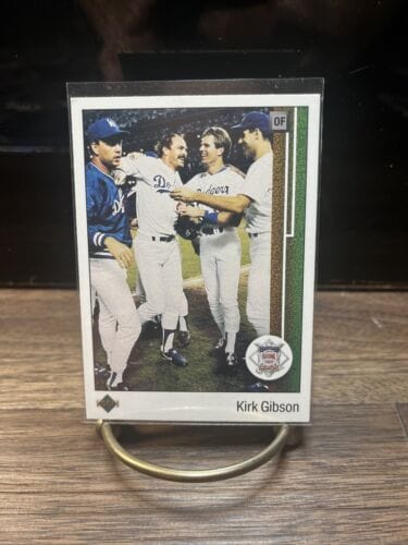 Cheap Sneaks Footwear/Sports Cards Baseball Card Kirk Gibson 1989 Upper Deck card 662 Los Angeles Dodgers ‘88 Nationa