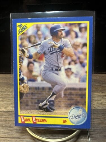 Cheap Sneaks Footwear/Sports Cards Baseball Card Kirk Gibson 1990 Score #487 Los Angeles Dodgers