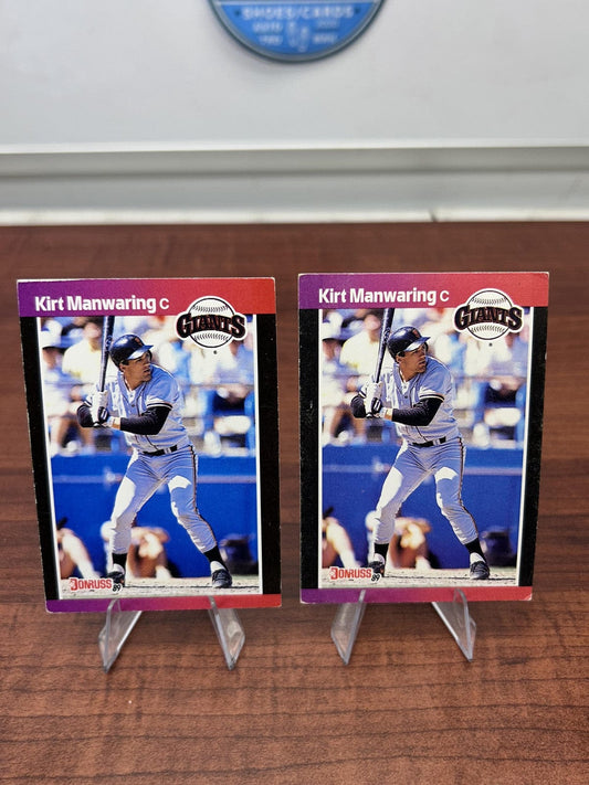 Cheap Sneaks Footwear/Sports Cards Baseball Card Kirt Manwaring 1989 Donruss #494 San Francisco Giants