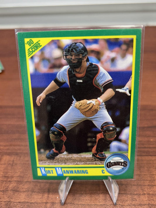 Cheap Sneaks Footwear/Sports Cards Baseball Card Kirt Manwaring 1990 Score #146 San Francisco Giants