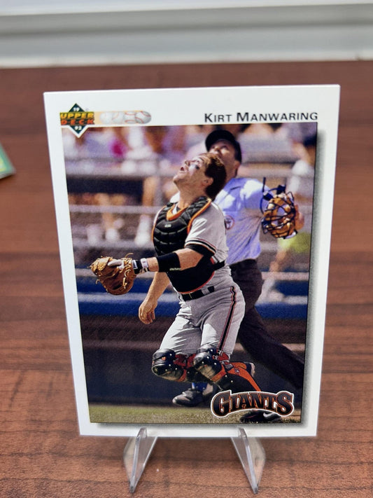 Cheap Sneaks Footwear/Sports Cards Baseball Card Kirt Manwaring 1992 Upper Deck #740 San Francisco Giants
