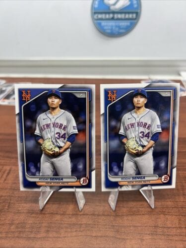 Cheap Sneaks Footwear/Sports Cards Baseball Card Kodai Senga 2024 Bowman Baseball Card #1 New York Mets + Bonus Card