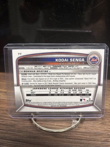 Cheap Sneaks Footwear/Sports Cards Baseball Card Kodai Senga (RC) 2023 Bowman Chrome Rookie Baseball Card #77 New York