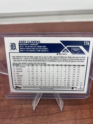 Cheap Sneaks Footwear/Sports Cards Baseball Card Kody Clemens RC 2023 Topps #176 Detroit Tigers