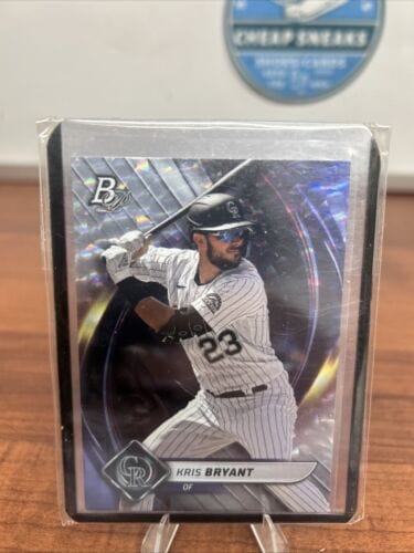 Cheap Sneaks Footwear/Sports Cards Baseball Card Kris Bryant 2022 Bowman Platinum Ice Foil #20 Colorado Rockies