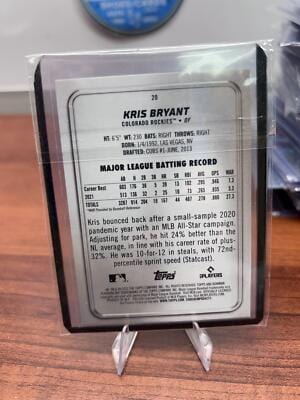 Cheap Sneaks Footwear/Sports Cards Baseball Card Kris Bryant 2022 Bowman Platinum Ice Foilboard #20 Colorado Rockies