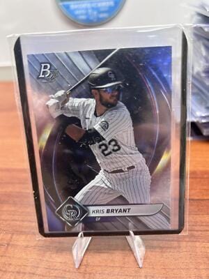Cheap Sneaks Footwear/Sports Cards Baseball Card Kris Bryant 2022 Bowman Platinum Ice Foilboard #20 Colorado Rockies