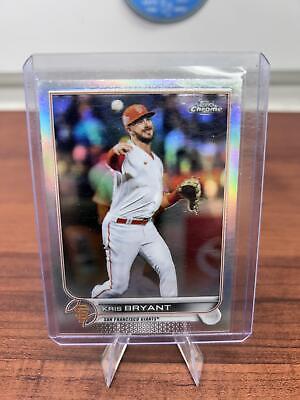 Cheap Sneaks Footwear/Sports Cards Baseball Card Kris Bryant 2022 Topps Chrome Silver Refractor Card #9 San Francisco G