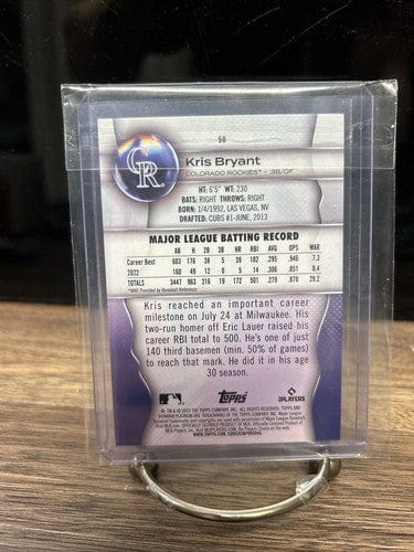 Cheap Sneaks Footwear/Sports Cards Baseball Card Kris Bryant 2023 Bowman Platinum Colorado Rockies Baseball Card #50
