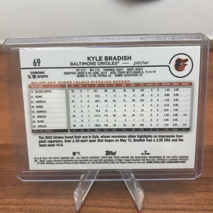 Cheap Sneaks Footwear/Sports Cards Baseball Card Kyle Bradish 2024 Topps Chrome Magenta Speckle Refractor /350 Orioles