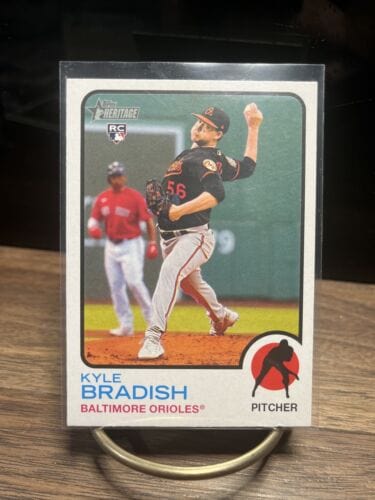 Cheap Sneaks Footwear/Sports Cards Baseball Card Kyle Bradish #642 2022 Topps Heritage  Baltimore OriolesRC Rookie