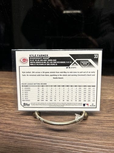 Cheap Sneaks Footwear/Sports Cards Baseball Card Kyle Farmer 2023 Topps Series One Cincinnati Reds Baseball Card #33