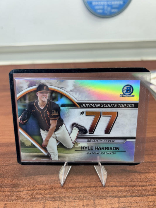 Cheap Sneaks Footwear/Sports Cards Baseball Card Kyle Harrison 2023 Bowman Bowman Scouts Top 100 #BTP-77 San Francisco