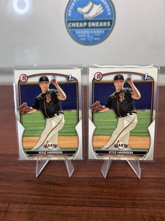 Cheap Sneaks Footwear/Sports Cards Baseball Card Kyle Harrison 2023 Bowman Prospects #BP-93 San Francisco Giants