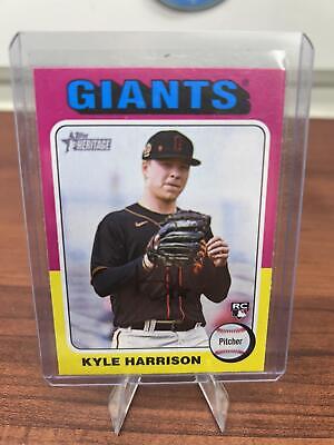 Cheap Sneaks Footwear/Sports Cards Baseball Card Kyle Harrison RC 2024 Topps Heritage Rookie Card #324 San Francisco Gi