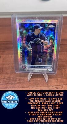 Cheap Sneaks Footwear/Sports Cards Baseball Card Kyle Hendricks 2022 Topps Chrome Sonic Prism Refractor #117 Chicago Cu