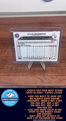 Cheap Sneaks Footwear/Sports Cards Baseball Card Kyle Hendricks 2022 Topps Chrome Sonic Prism Refractor #117 Chicago Cu