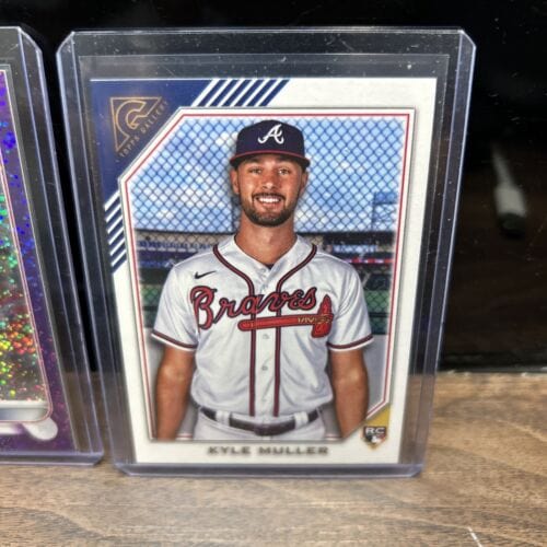 Cheap Sneaks Footwear/Sports Cards Baseball Card Kyle Muller Atl Braves Lot(2) 2023 Topps Chrome Purlple Speckle Refrac