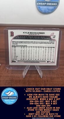 Cheap Sneaks Footwear/Sports Cards Baseball Card Kyle Schwarber 2022 Topps Chrome #110 Boston Red Sox