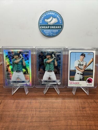 Cheap Sneaks Footwear/Sports Cards Baseball Card Kyle Seager Lot 2022 Topps Chrome Prism Refractor #131+ Base + 22 Topp