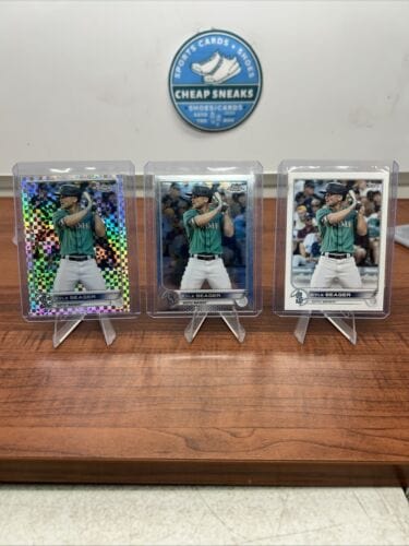 Cheap Sneaks Footwear/Sports Cards Baseball Card Kyle Seager Lot (3) 2022 Topps Chrome X-Factor Refractor #131 +Base+ 2