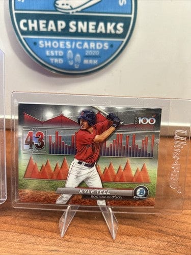 Cheap Sneaks Footwear/Sports Cards Baseball Card Kyle Teel 2024 Bowman Chrome Prospect BCP-48/Bowman Scouts BTP-43 Bost