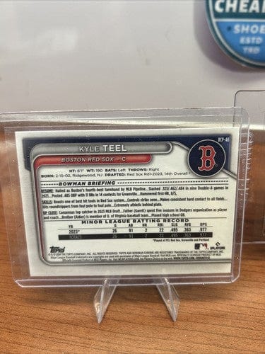 Cheap Sneaks Footwear/Sports Cards Baseball Card Kyle Teel 2024 Bowman Chrome Prospect BCP-48/Bowman Scouts BTP-43 Bost