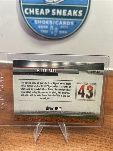 Cheap Sneaks Footwear/Sports Cards Baseball Card Kyle Teel 2024 Bowman Chrome Prospect BCP-48/Bowman Scouts BTP-43 Bost