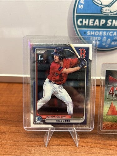 Cheap Sneaks Footwear/Sports Cards Baseball Card Kyle Teel 2024 Bowman Chrome Prospect BCP-48/Bowman Scouts BTP-43 Bost