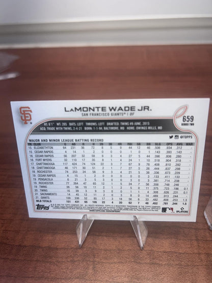 Cheap Sneaks Footwear/Sports Cards Baseball Card LaMonte Wade Jr. 2022 Topps #659 San Francisco Giants